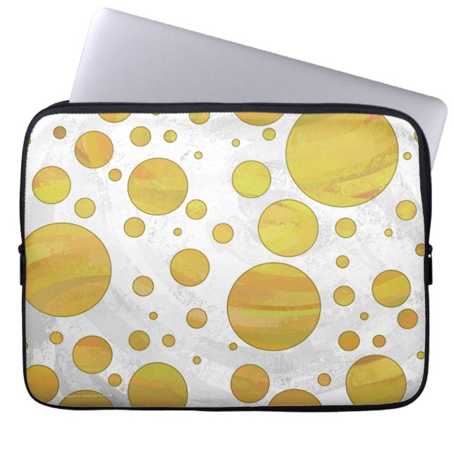 Capa Para Notebook Padrão de Bolinhas de ananás (Frente)