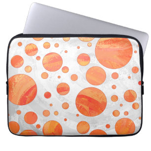 Capa Para Notebook Padrão de Bolinhas de Orange Lake Fire