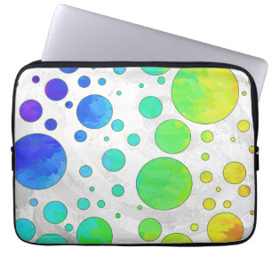 Capa Para Notebook Padrão de Bolinhas do Rainbow Icy
