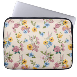 Capa Para Notebook Padrão de Bordado Floral BUGS BUNNY™