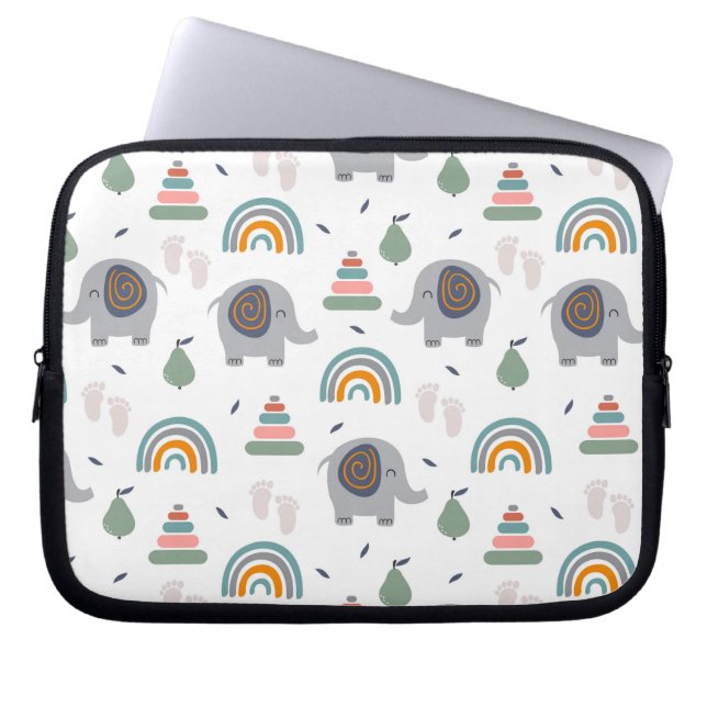 Capa Para Notebook Padrão de Brinquedo de Bebê Bonito (Frente)