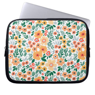 Capa Para Notebook Padrão de Buquê de Jardim Colorido