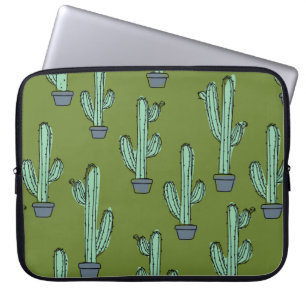 Capa Para Notebook Padrão de cacto desenhado à mão