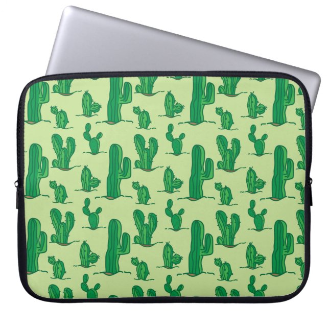 Capa Para Notebook padrão de cacto. padrão de desenho manual. han sem (Frente)