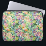 Capa Para Notebook Padrão de Cactos de Aquarela Exótica<br><div class="desc">Cactos de floração de cor aquosa com padrão de flores.  | © e ® Bigstock® - Todos os direitos reservados.</div>