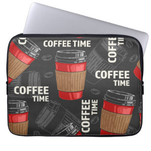 Capa Para Notebook Padrão de café