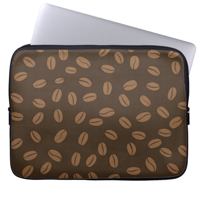 Capa Para Notebook Padrão de café (Frente)