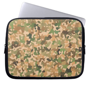 Capa Para Notebook Padrão de Camo - Laranja Verde Preto