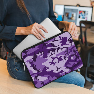 Capa Para Notebook Padrão de Camuflagem Roxo, Padrão Militar, Exércit