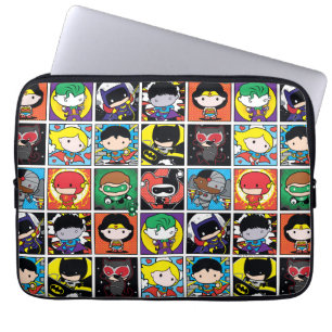 Capa Para Notebook Padrão de Caractere da Liga da Justiça de Chibi