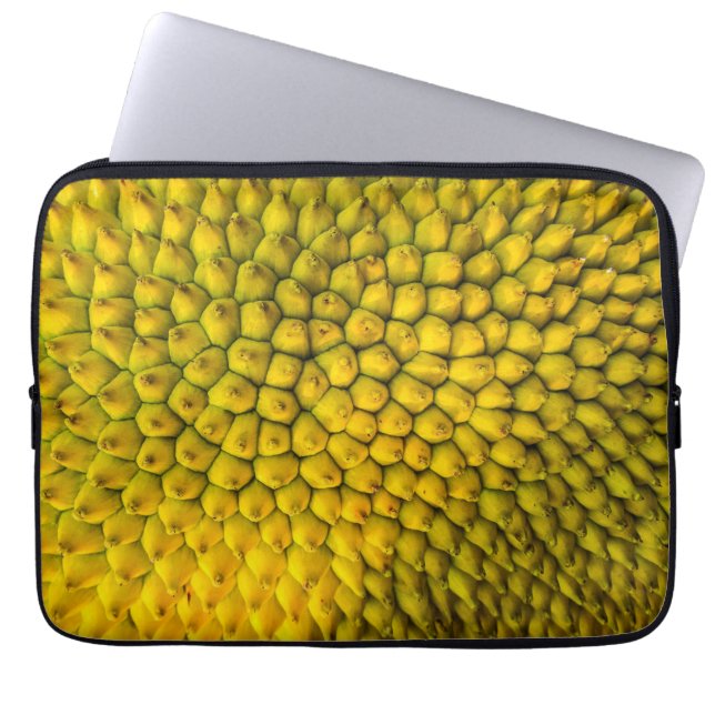 Capa Para Notebook Padrão de Casca de Jaca Amarela Exótico Tropical (Frente)