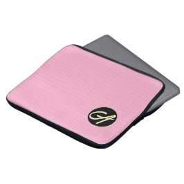 Capa Para Notebook Padrão de célula verde claro com fundo rosa.