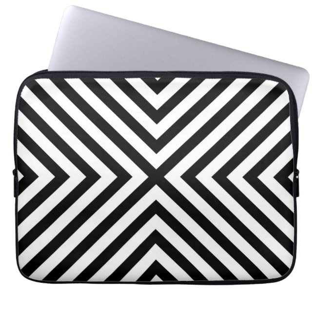 Capa Para Notebook Padrão de Chevron Abstrato moderno (Frente)