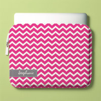 Padrão de Chevrons Zig Zag Rosa Quente