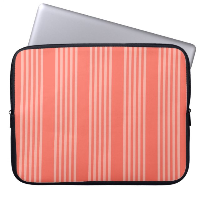 Capa Para Notebook Padrão de cinco faixas de coral vivo (Frente)