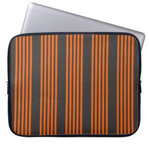 Capa Para Notebook Padrão de cinco faixas de laranja e carvão