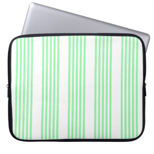 Capa Para Notebook Padrão de cinco faixas verde e branco