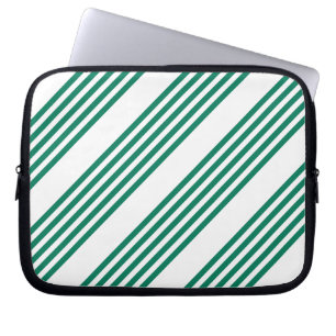 Capa Para Notebook Padrão de cinco faixas verde e branco da floresta