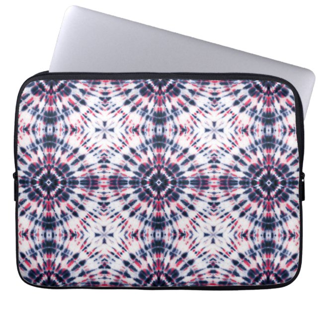 Capa Para Notebook Padrão de Coluna Azul e Vermelho (Frente)