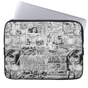 Capa Para Notebook Padrão de Cômica Vintage da Mulher-Maravilha