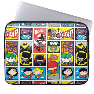 Capa Para Notebook Padrão de Compilação da Liga da Justiça Chibi
