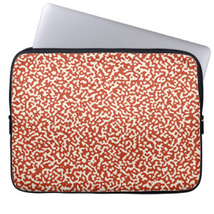 Capa Para Notebook Padrão de Composição Vermelha