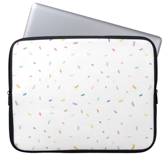 Capa Para Notebook Padrão de Confetti de Molho de Água (Frente)