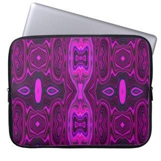 Capa Para Notebook Padrão de cor-de-rosa quente e magenta do Abstrato