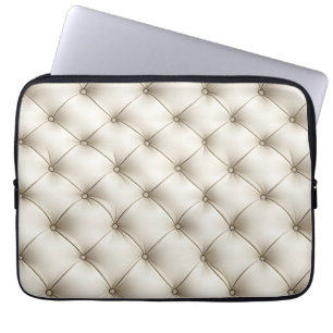 Capa Para Notebook Padrão de couro impermeável branco