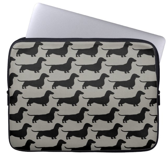 Capa Para Notebook Padrão de Dachshunds (Cães Wiener de Pelo Curto) (Frente)