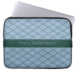 Capa Para Notebook Padrão de Deco de Arte Lata com Faixa de Nome da F