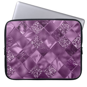 CAPA PARA NOTEBOOK PADRÃO DE DIAMANTE BRILHANTE DIAMANTE ROXO