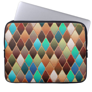 Capa Para Notebook Padrão de Diamante Colorido