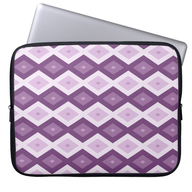 Capa Para Notebook Padrão de diamante roxo (Frente)