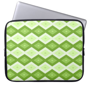 Capa Para Notebook Padrão de diamante verde Chartreuse