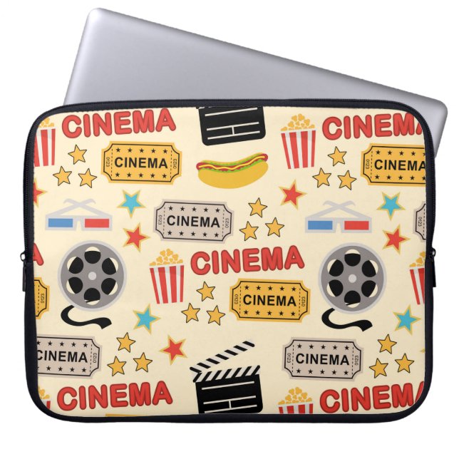 Capa Para Notebook Padrão de diversão do cinema (Frente)