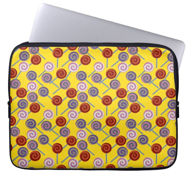 Capa Para Notebook Padrão de doces | Padrão do lombo | pirulito 50 (Frente)