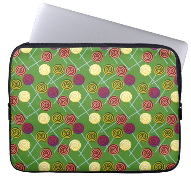 Capa Para Notebook Padrão de doces | Padrão do lombo | pirulito 58 (Frente)