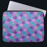 Capa Para Notebook Padrão de escalas coloridas de sereia<br><div class="desc">A sereia colorida brilha como padrão geométrico.</div>