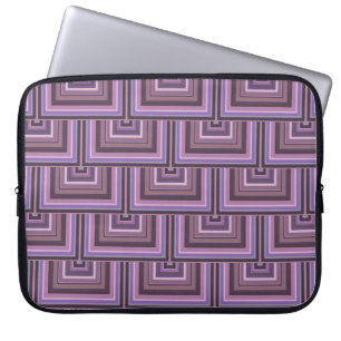 Capa Para Notebook Padrão de escalas quadradas das faixas de Mauve