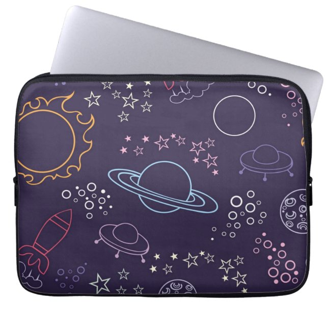 Capa Para Notebook Padrão de espaço (Frente)