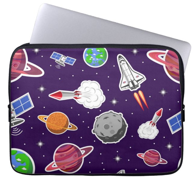 Capa Para Notebook Padrão de espaço (Frente)