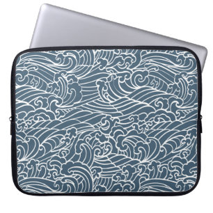 Capa Para Notebook Padrão de estilo de onda japonês