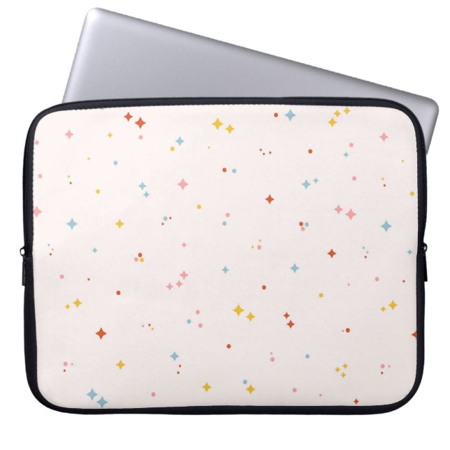 Capa Para Notebook Padrão de Estrela Pastel (Frente)