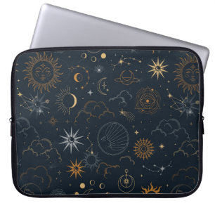 Capa Para Notebook Padrão de estrelas e planetas