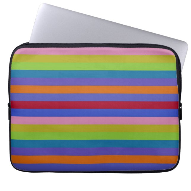 Capa Para Notebook Padrão de Faixa de Cor Retro 7 (Frente)