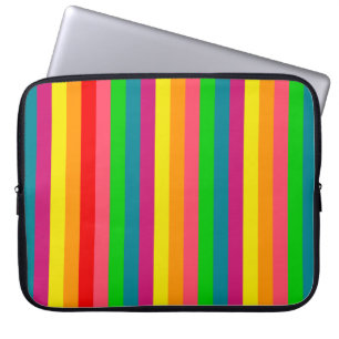 Capa Para Notebook Padrão de faixas verticais do arco-íris multicol