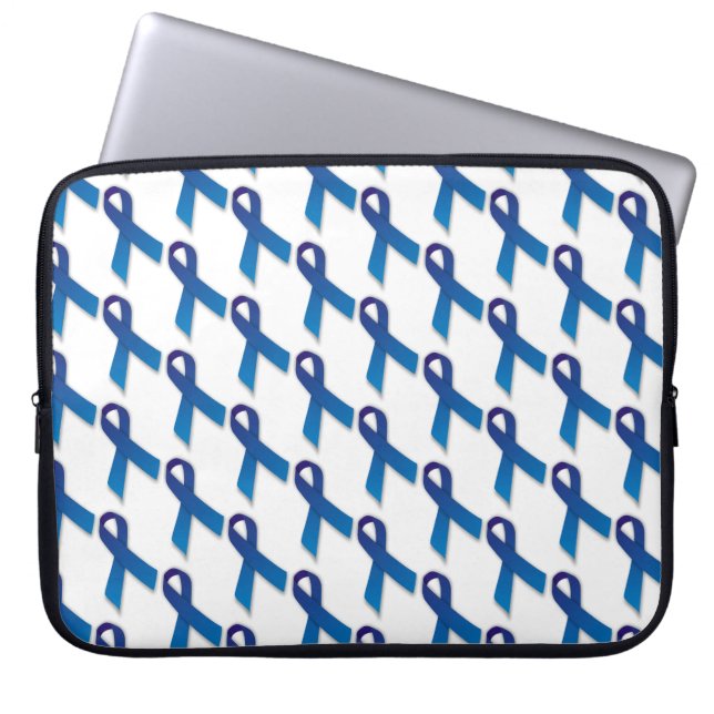 Capa Para Notebook Padrão de fitas azuis (Frente)