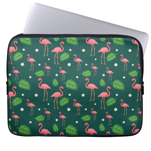 Capa Para Notebook Padrão de Flamingo Tropical (Frente)