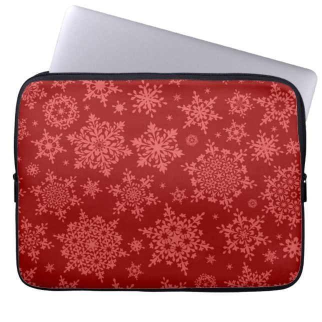 Capa Para Notebook Padrão de flocos de neve (Frente)